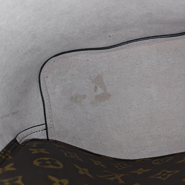 NÉONOÉ MM Monogram Coated Canvas Brown