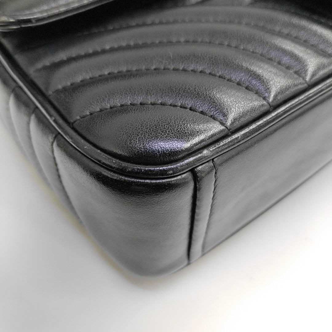 Diagramme Medium Quilted Calfskin Black