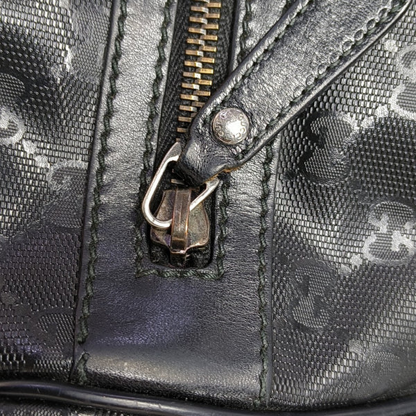 GG Imprime Messenger Monogram Coated Canvas Black
