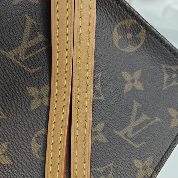 SAC PLAT Mini Monogram Coated Canvas Brown