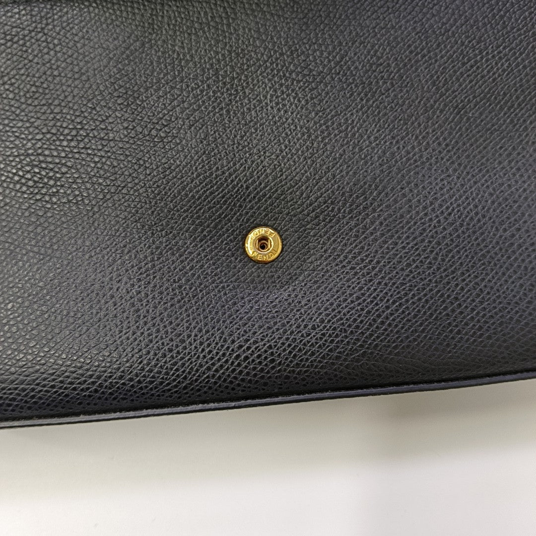Calfskin Shoulder Bag Black
