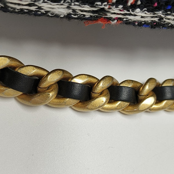 CHANEL 19 Large Quilted Wool Multicolor