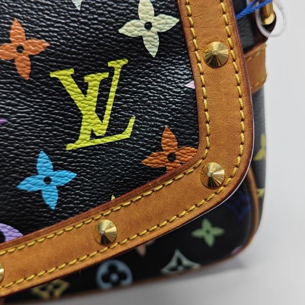 LV × TM SOLOGNE Monogram Coated Canvas Black
