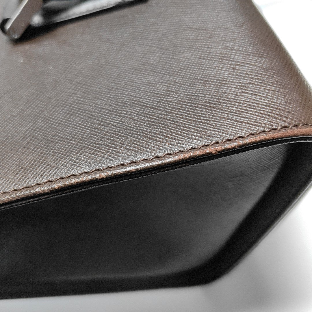Calfskin Shoulder Bag Brown