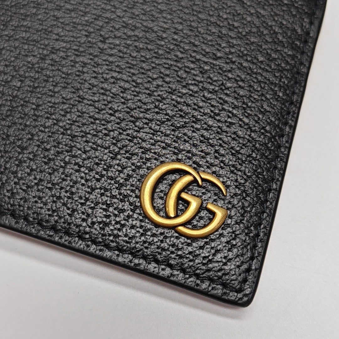GG Marmont Mini Calfskin Black Wallet