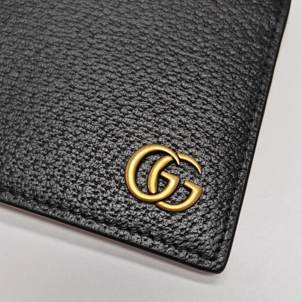 GG Marmont Mini Calfskin Black Wallet