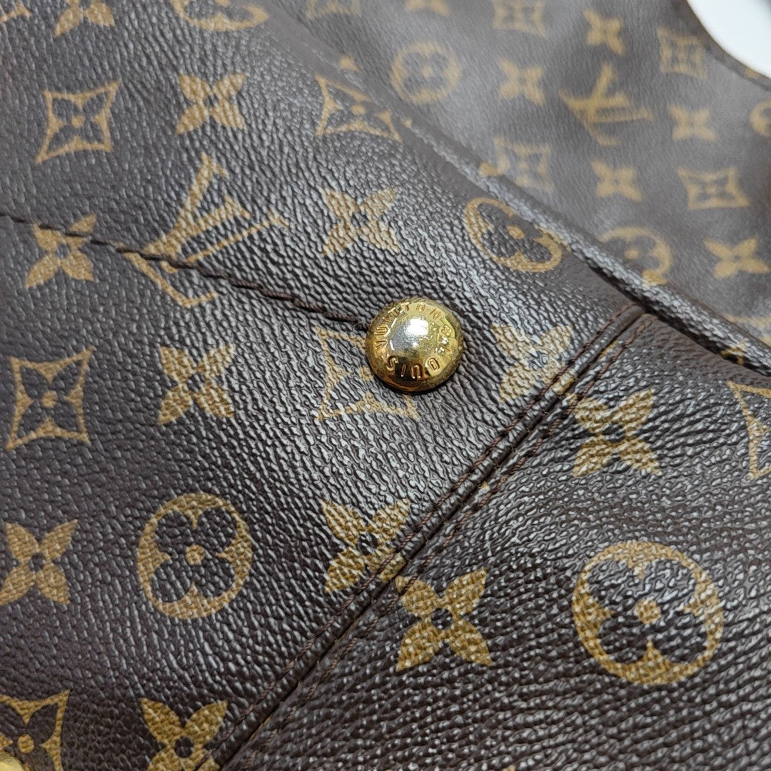 ARTSY MM Monogram Coated Canvas Brown
