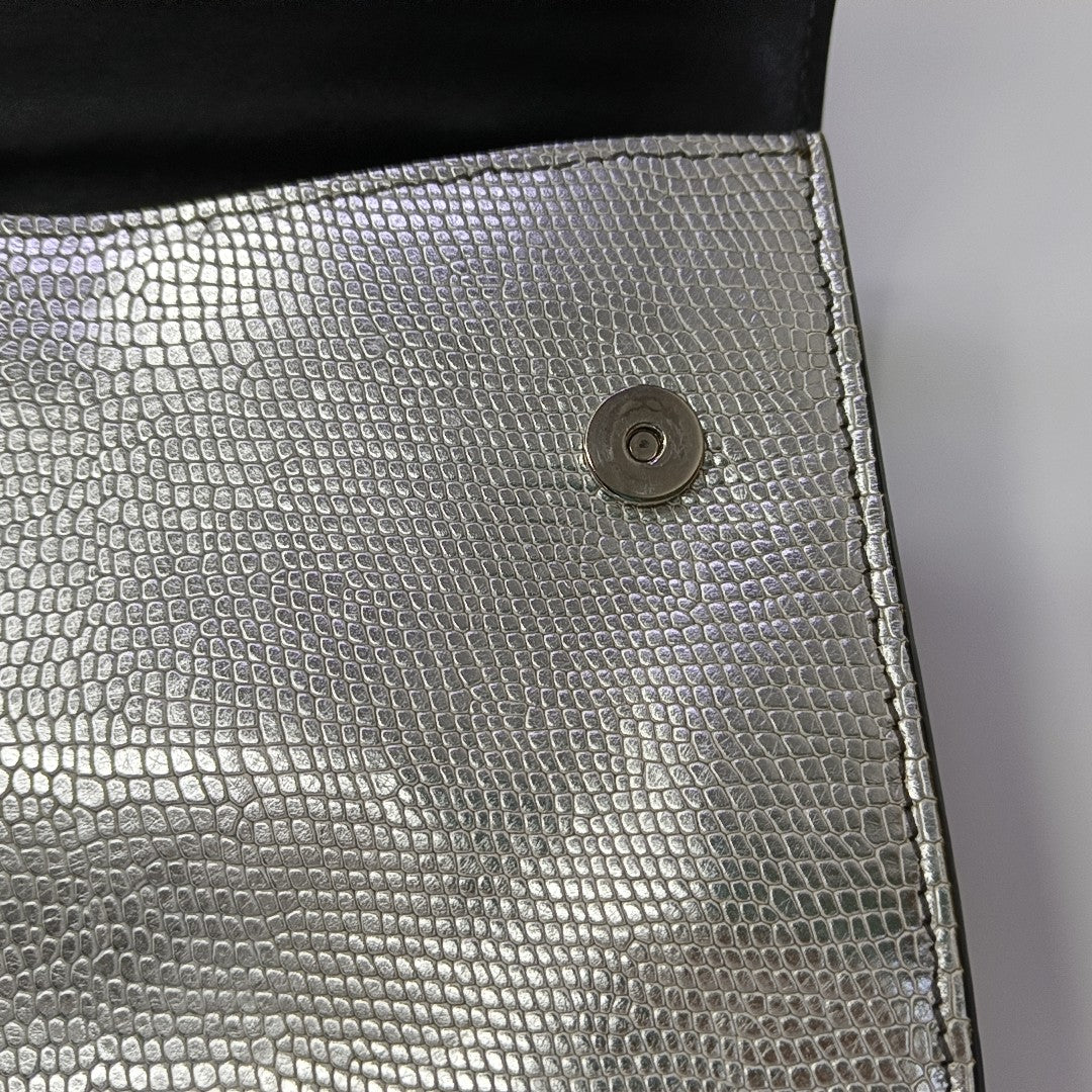 Miu Lady Calfskin Silver