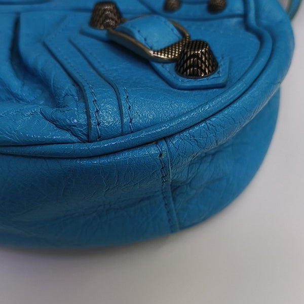 Le Cagole Mini Lambskin Blue