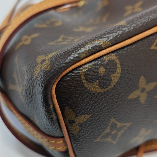 NÉONOÉ Nano Monogram Coated Canvas Brown