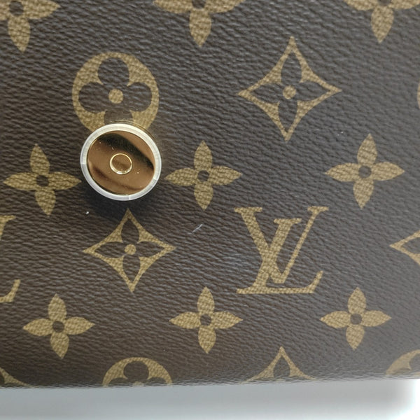 LOCKY BB Monogram Coated Canvas Brown