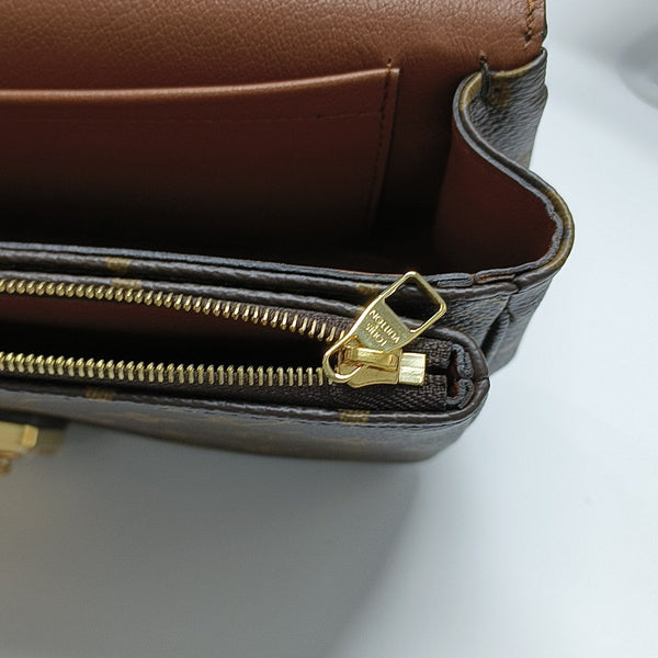 MARCEAU Monogram Coated Canvas Brown