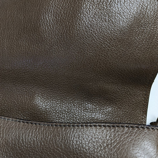 Calfskin Shoulder Bag Brown