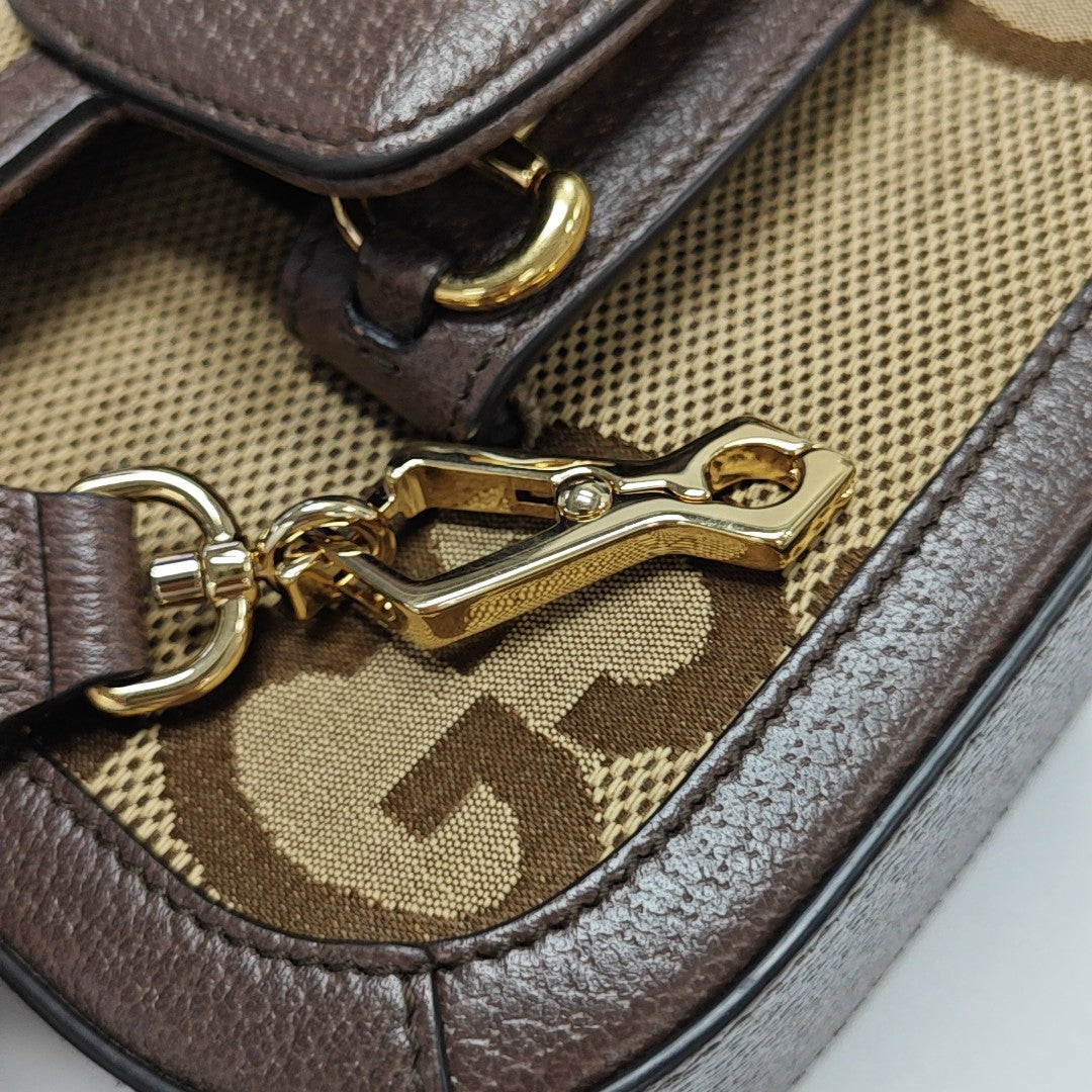 Horsebit 1955 Mini Monogram Canvas Beige