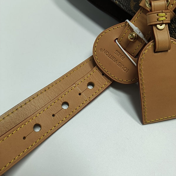 ALL IN BB Monogram Coated Canvas Brown