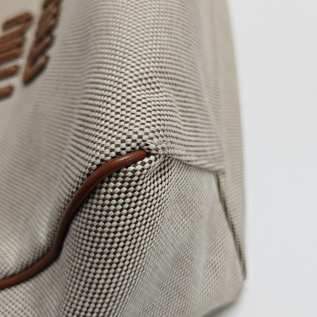 Canvas Shoulder Bag Beige