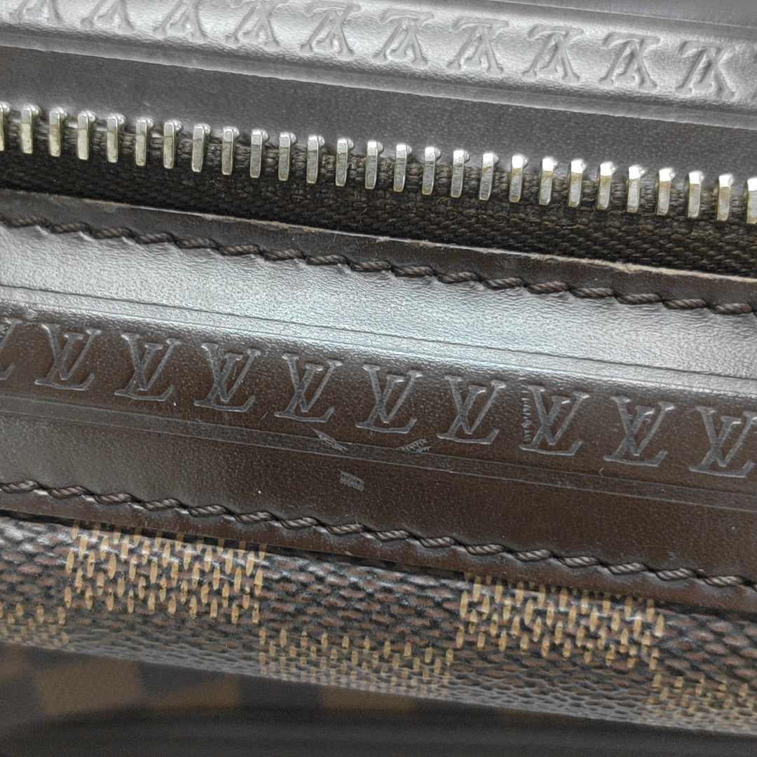 KNIGHTSBRIDGE Damier Ebene Coated Canvas Brown