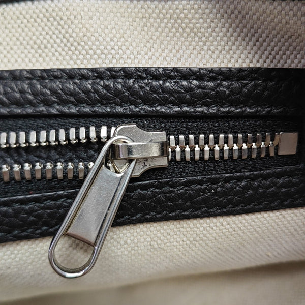 Monogram Leather Shoulder Bag Black