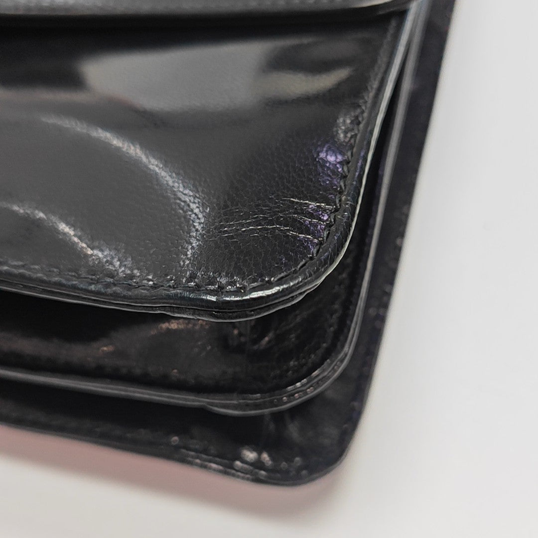 Calfskin Shoulder Bag Black