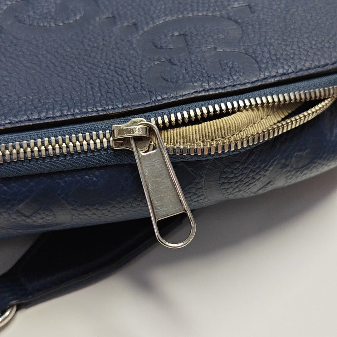 Calfskin Belt Bag Large Blue
