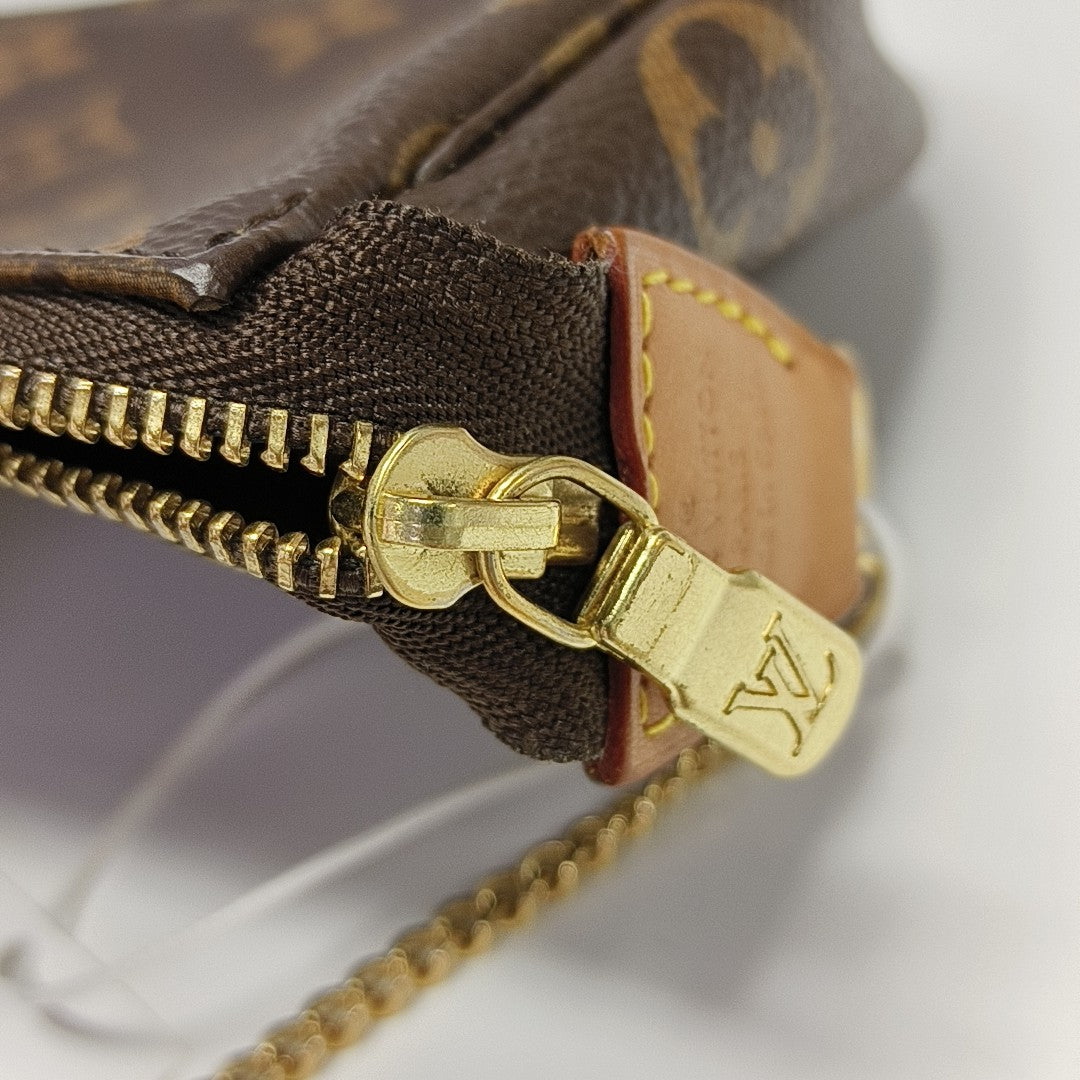 ACCESSOIRES Mini Monogram Coated Canvas Brown