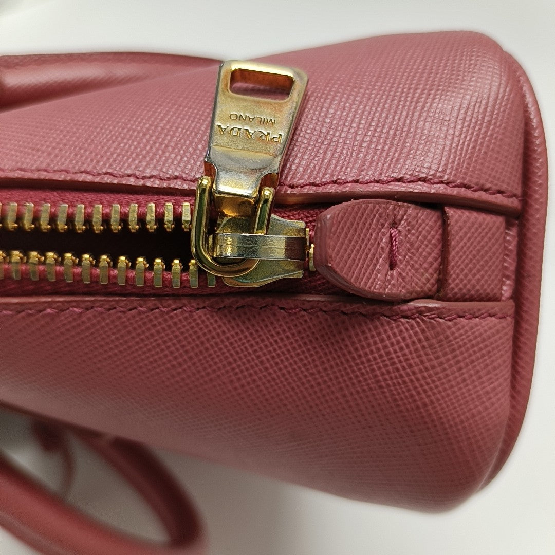 Promenade Mini Saffiano Calfskin Red