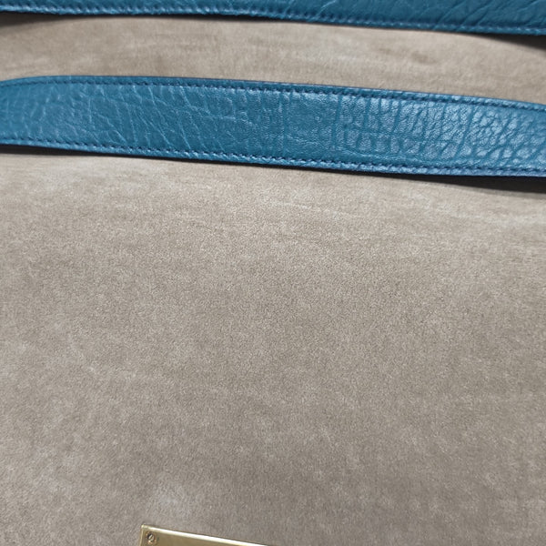 Calfskin Shoulder Bag Blue