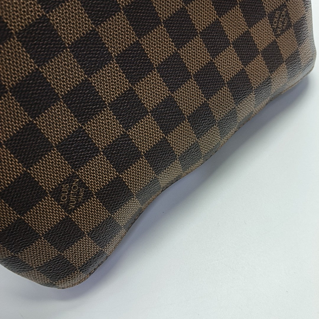 NÉONOÉ MM Damier Ebene Coated Canvas Brown