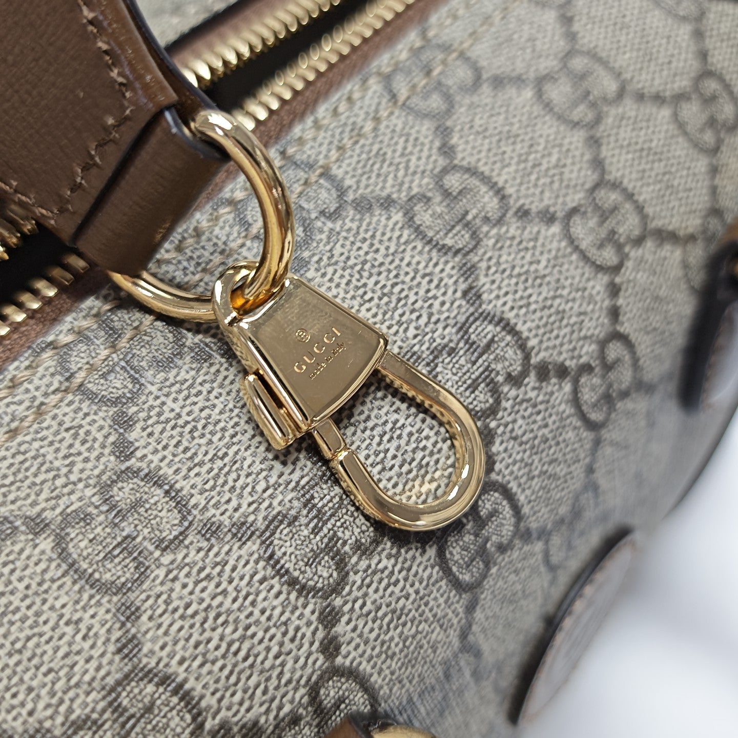 Monogram Coated Canvas Shoulder Bag Brown