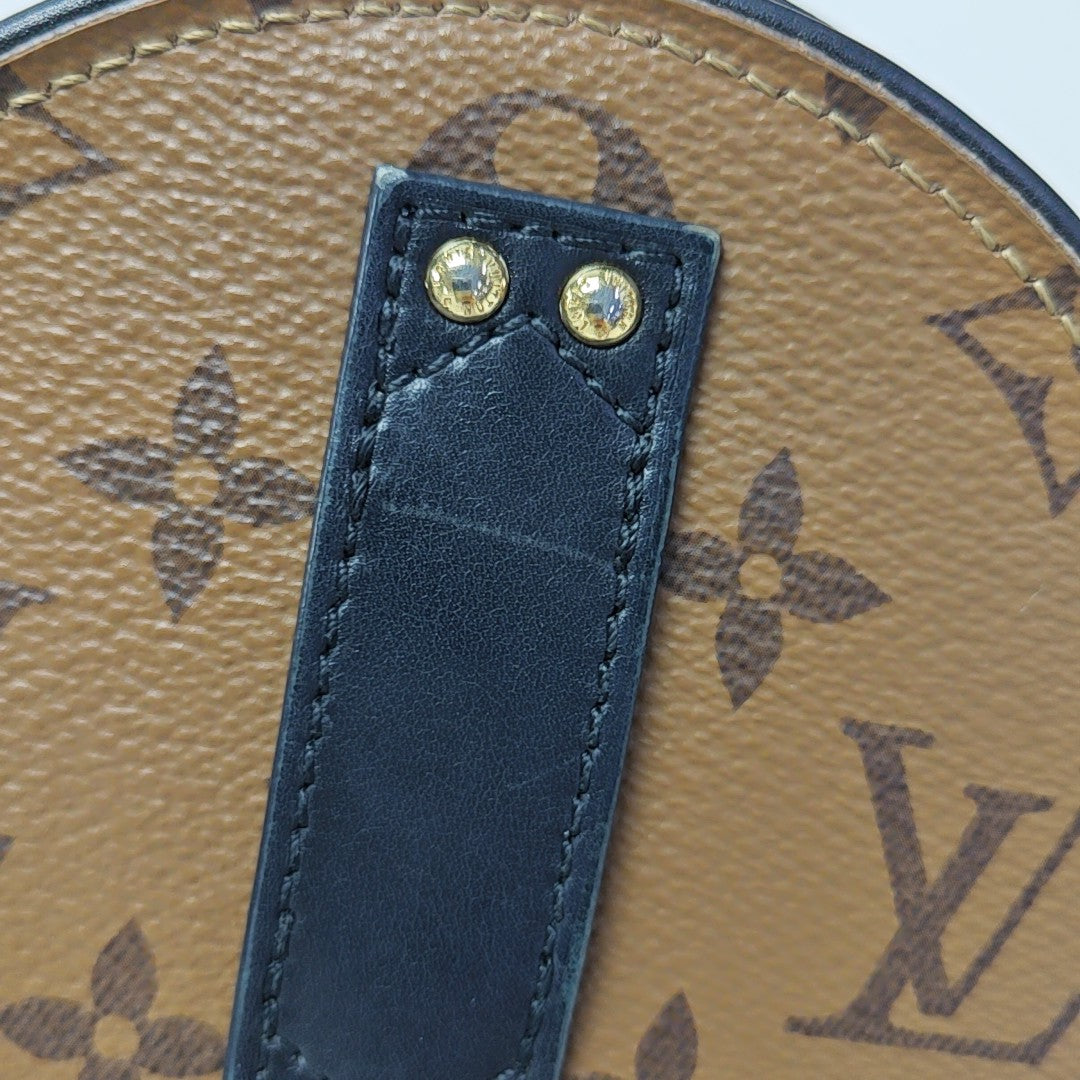 BOITE CHAPEAU Mini Monogram Coated Canvas Brown