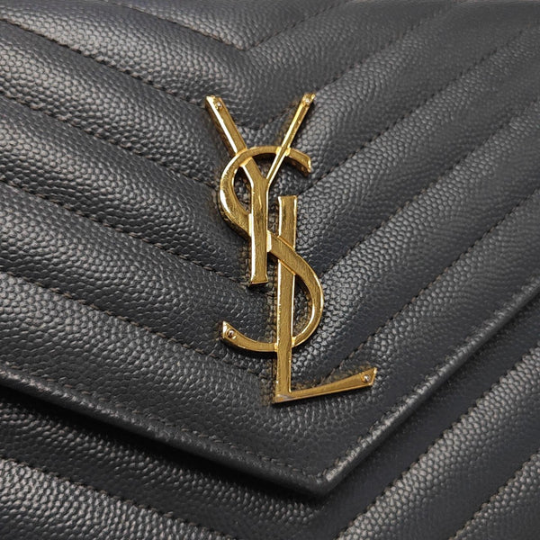 MONOGRAM Medium Chevron Calfskin Gray