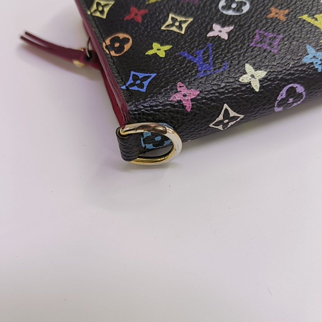 LV × TM INSOLITE Monogram Coated Canvas Black Wallet