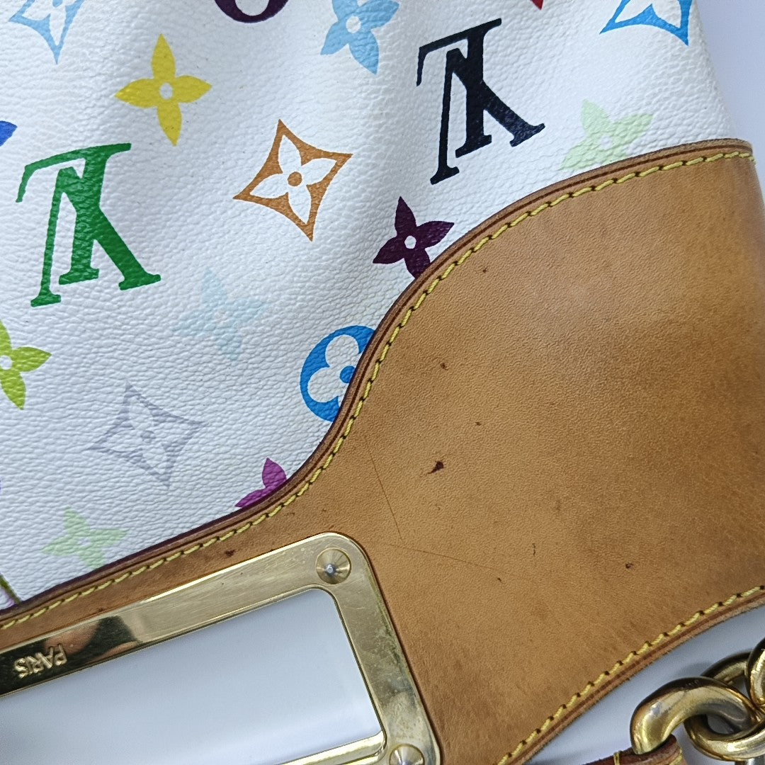LV × TM JUDY MM Monogram Coated Canvas White