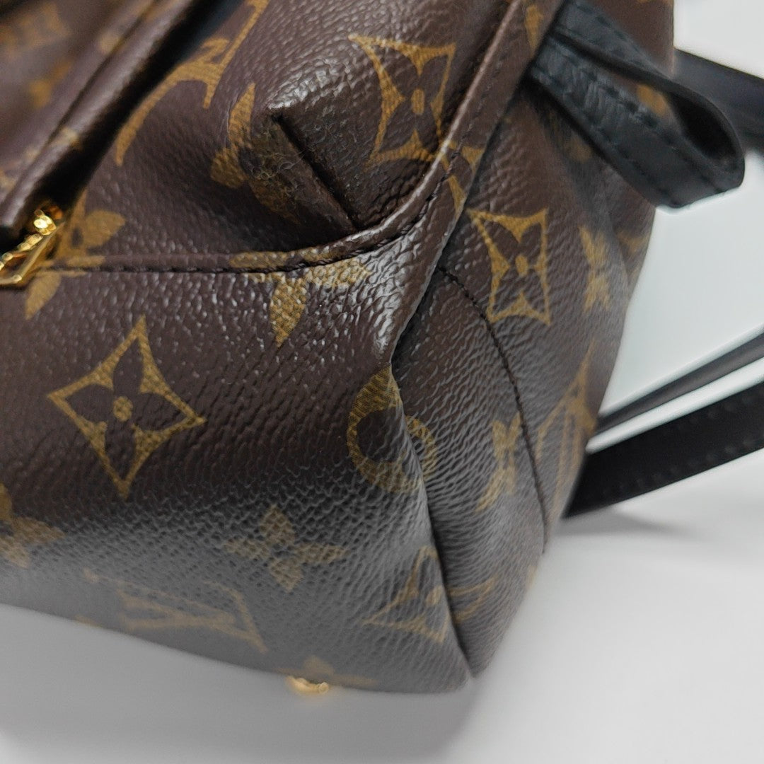 PALM SPRINGS Mini Monogram Coated Canvas Brown