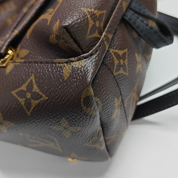 PALM SPRINGS Mini Monogram Coated Canvas Brown