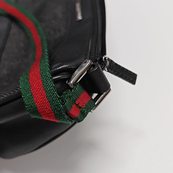 Denim Top Handle Bag Black