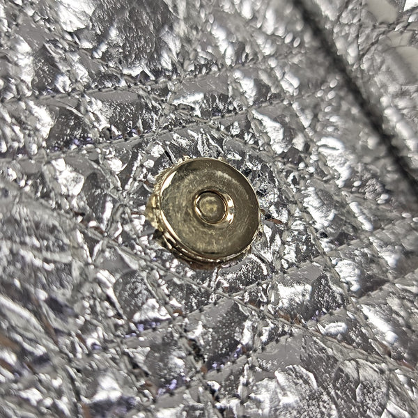Stardust Small Cannage Calfskin Silver