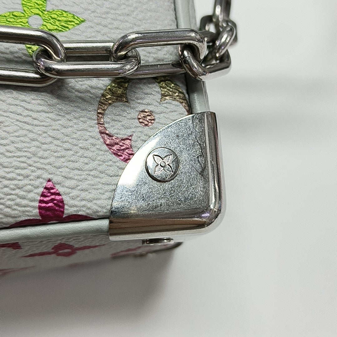 SOFT TRUNK Mini Monogram Coated Canvas White