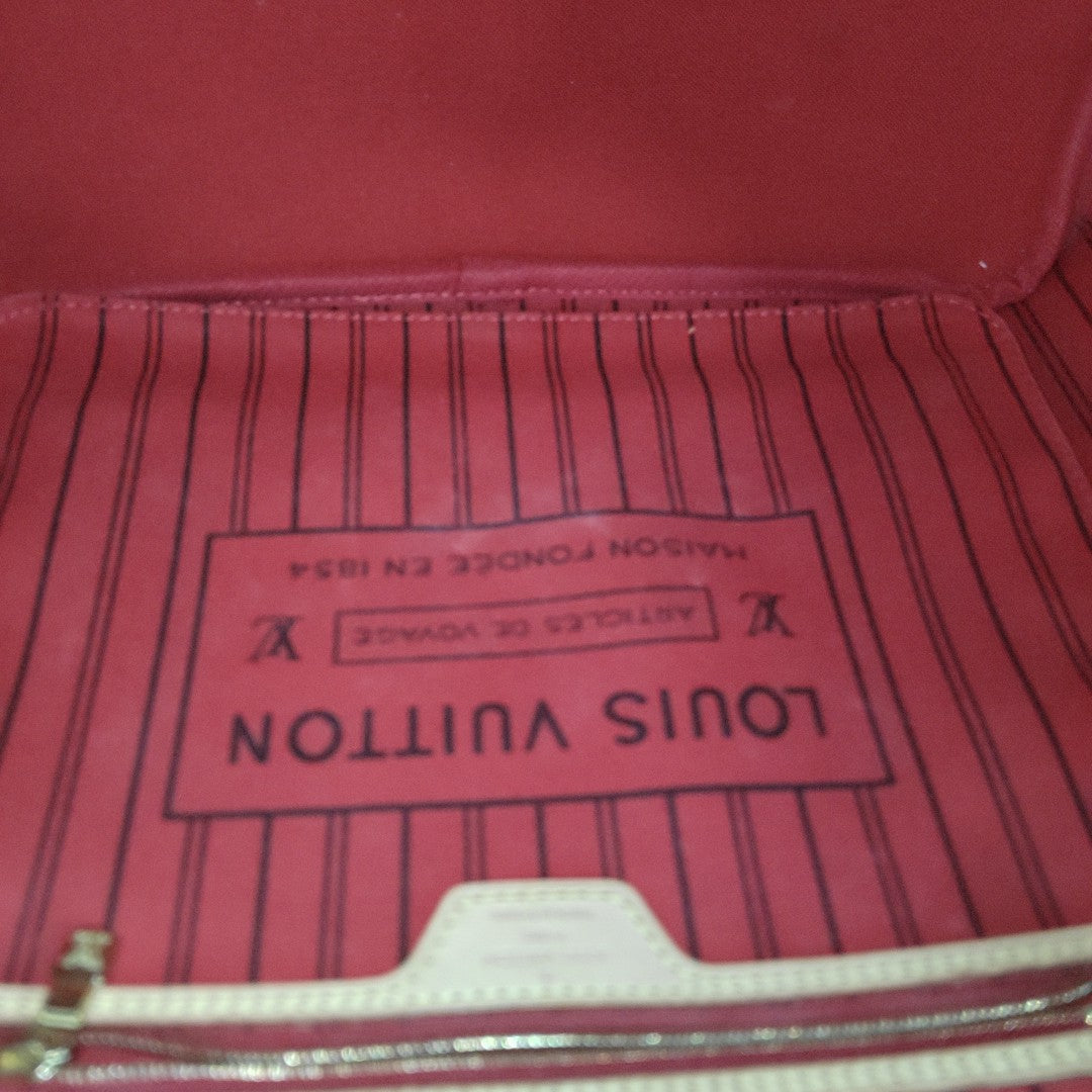 NEVERFULL MM Monogram Coated Canvas Brown
