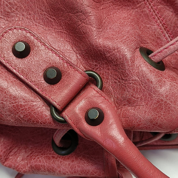 Pompon Bag Calfskin Pink