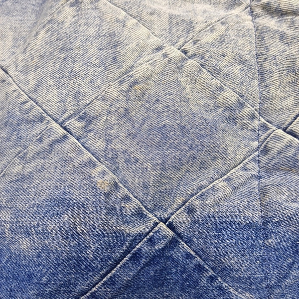 CHANEL 22 Small Quilted Denim Blue