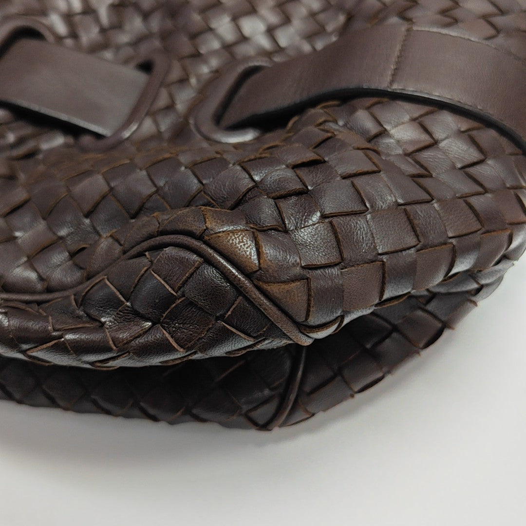 Calfskin Top Handle Bag Brown