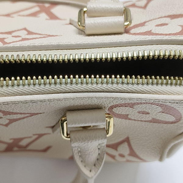 SPEEDY 20 Monogram Calfskin Beige