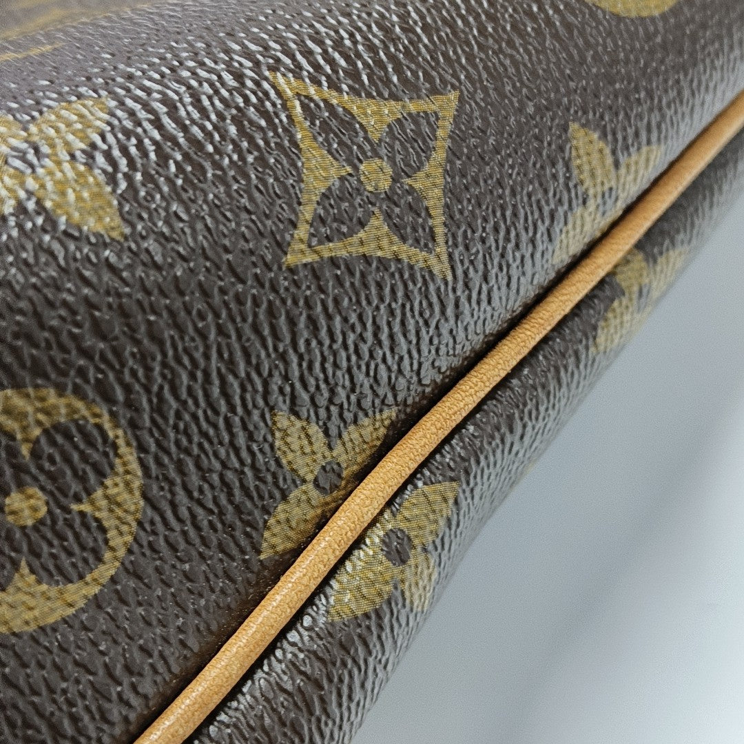 PALERMO PM Monogram Coated Canvas Brown