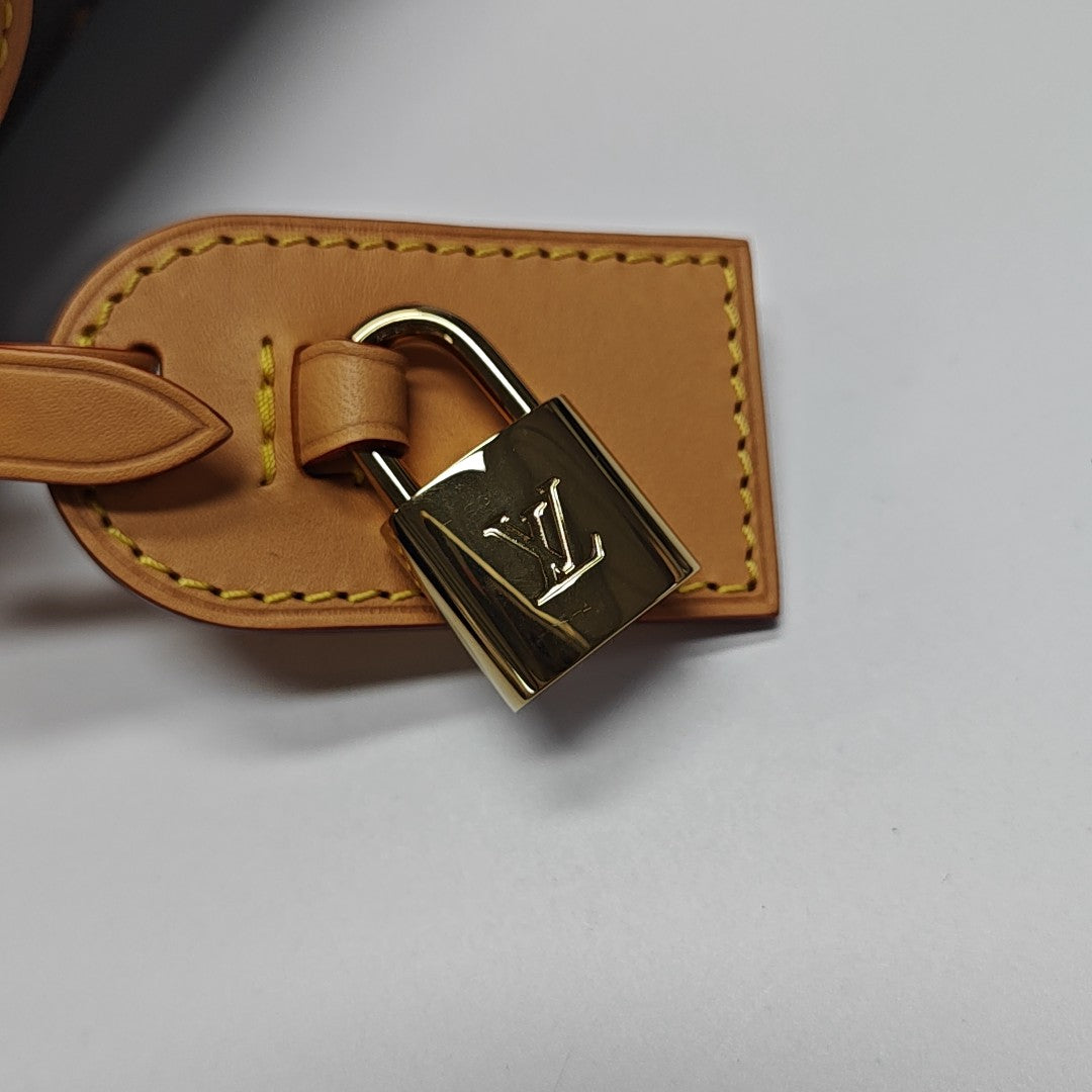 ALL IN BB Monogram Coated Canvas Brown