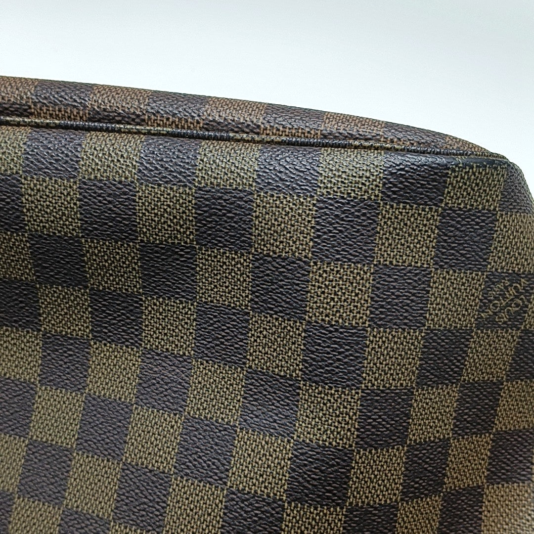 Authenticated pre-owned  NEVERFULL MM Damier Ebene Coated Canvas Brown - Tote Bag at Looply