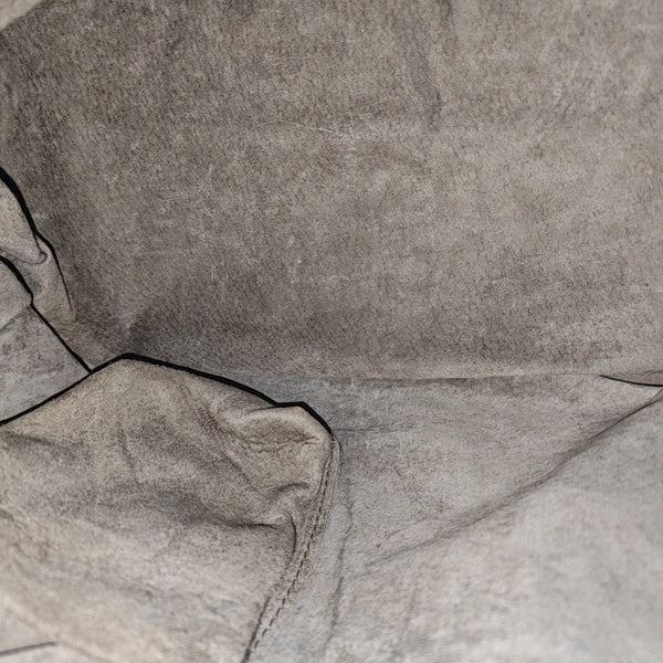 Calfskin Top Handle Bag Gray