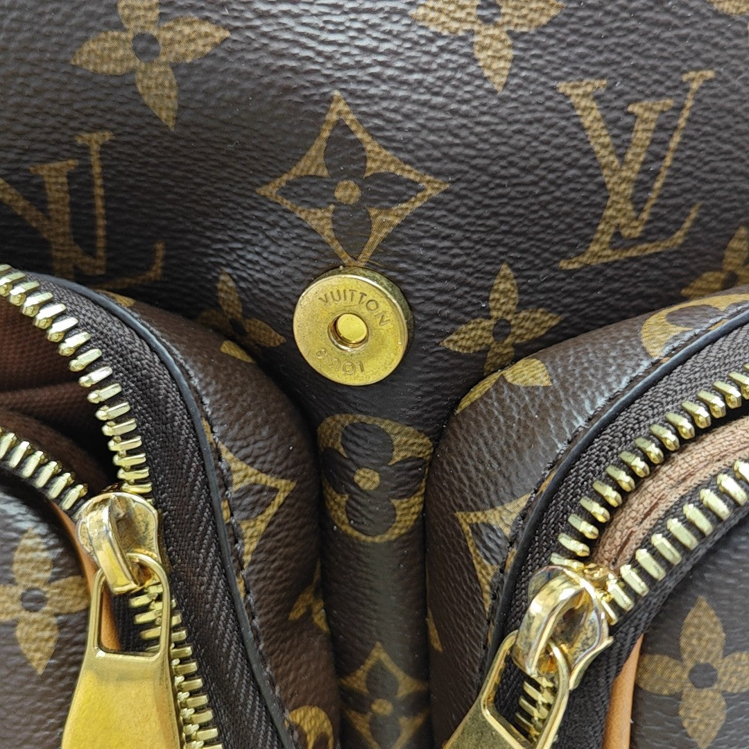 MONTSOURIS CARGO Monogram Coated Canvas Brown