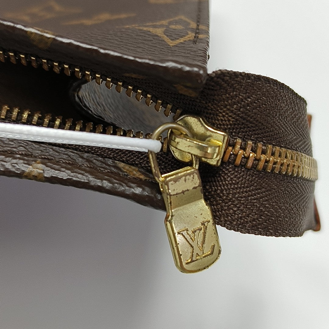 TOILET POCKET 26 Monogram Coated Canvas Brown