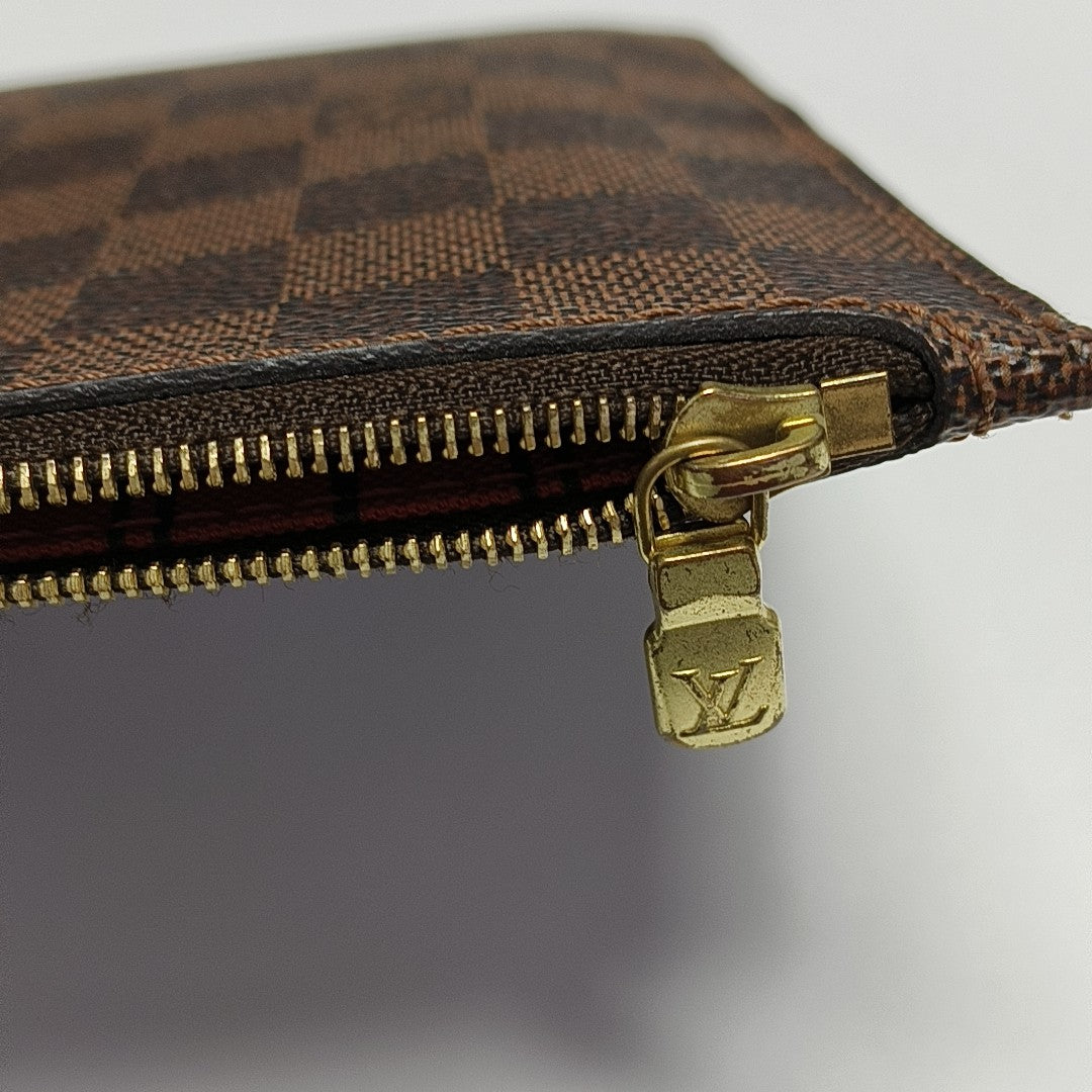 NEVERFULL GM Damier Ebene Coated Canvas Brown